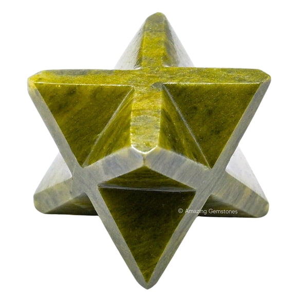 Vesuvianite Crystal Merkaba Star (2" Inches)