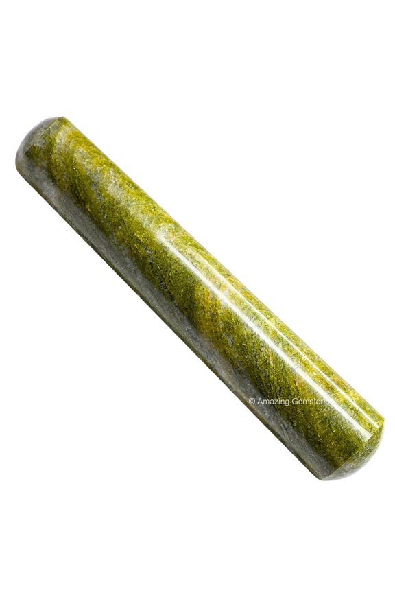 Vesuvianite Crystal Wand Massage Stick (Smooth)