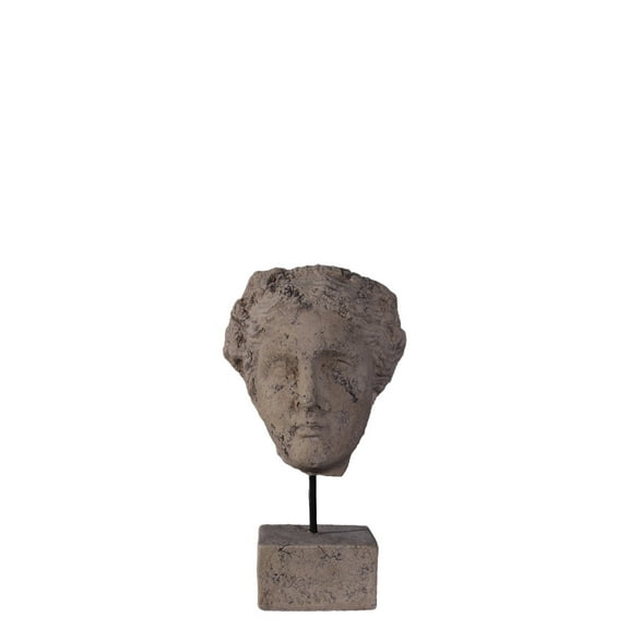 Vesuvius Maiden Stone Head on Base Statue