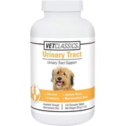 Vet Classics Urinary Tract Dog Supplement- Urinary Tract Support for Dogs, Pet Incontinence- Cranberry Dog Supplements- Chewable Tablets 120 Ct.