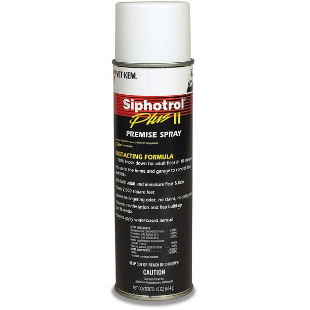 Vet Kem Siphotrol Plus II Premise Pest Control Spray Flea, 16-Ounce