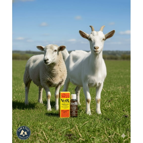 VetRx Goat & Sheep Relief & Prevention Respiratory Infections & Ear Mites 2 oz.