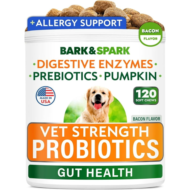 Bark&Spark Dog Probiotics Chews with Digestive Enzymes Pumpkin