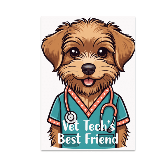 Vet Tech Canine Humor - Veterinary Office Decor - 13x19 Poster Print