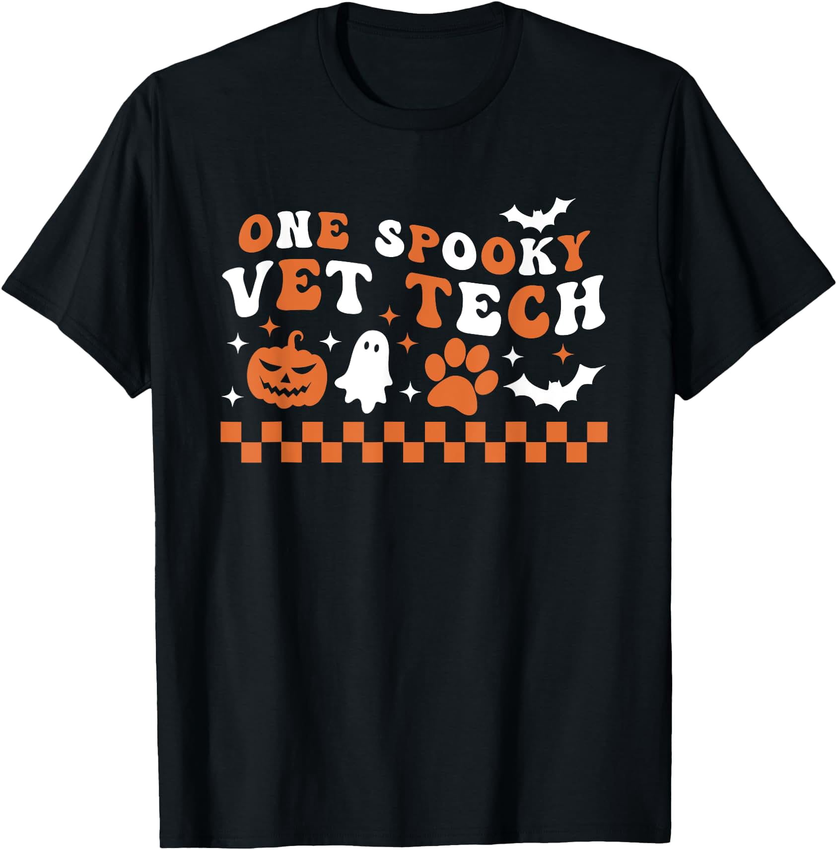 Vet Tech Halloween Autumn Fall Spooky Office T-Shirt - Walmart.com