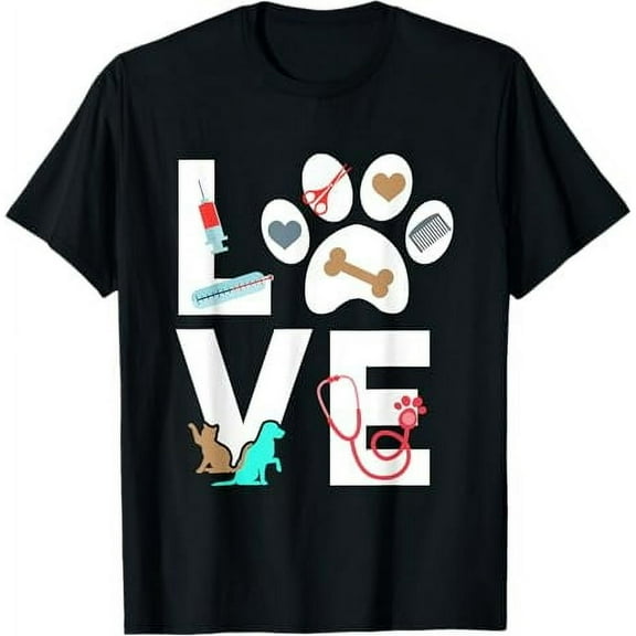 Vet Tech Love Funny Veterinary Technician T-Shirt