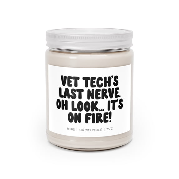 Vet Tech Veterinary Technician Graduation Candle, Gifts, Decor
