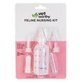 thumbnail image 1 of Vet Worthy 6-piece Kitten Bottle Feeding Kit - Includes 1 Graduated Cat Nursing Feeder (2 ounce), 5 Soft Nipples, and a Cleaning Brush - Reusable, Easy-to-Clean Newborn Kitten Feeding Bottle, 1 of 3