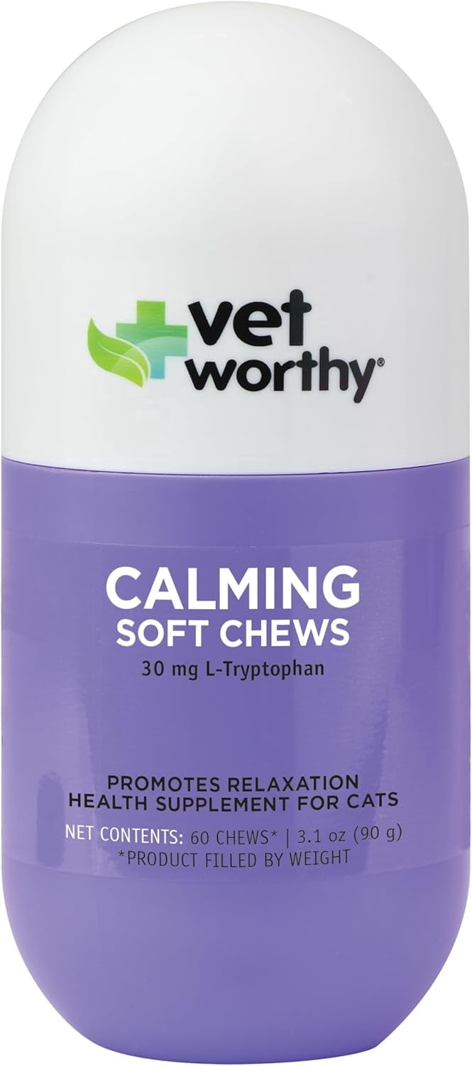 Vet Worthy Cat Calming Chews - Helps with Anti Aggression for Cats and ...
