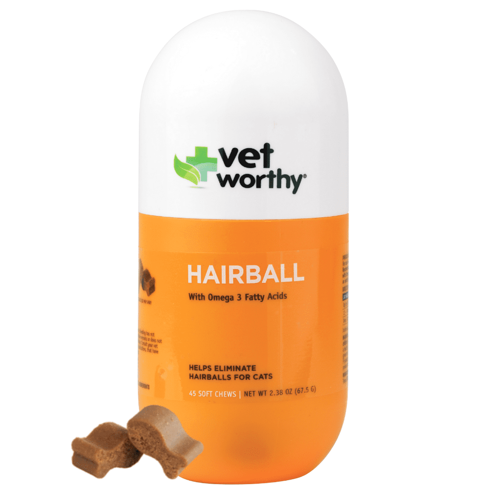 Vet Worthy Hairball Aid Soft Chew for Cats (45 count)