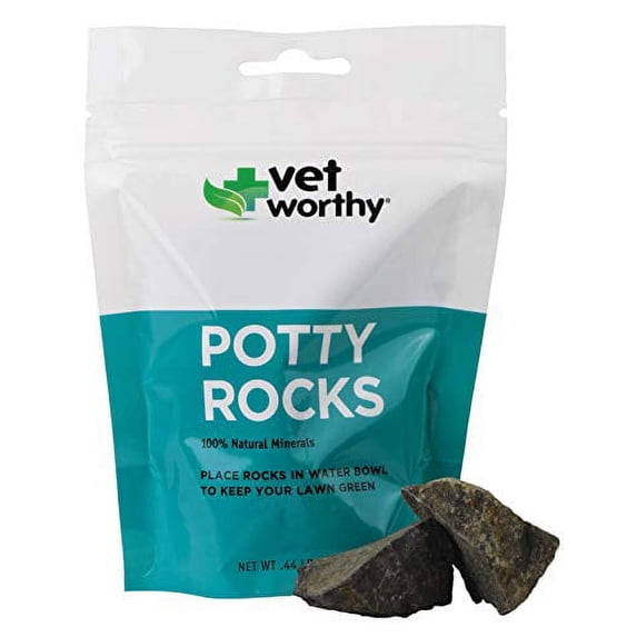 Vet Worthy Potty Rocks for Dogs - Paramagnetic Igneous Dog Rocks Mined in USA - Dog Urine Neutralizer for Lawn - Helps Filter Out Impurities, Keeps Green Grass & Dog Pee Odor Eliminator - 8.8 oz