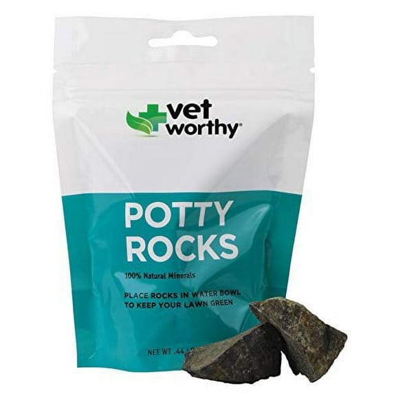 Vet Worthy Potty Rocks for Dogs - Paramagnetic Igneous Dog Rocks Mined in USA - Dog Urine Neutralizer for Lawn - Helps Filter Out Impurities, Keeps Green Grass & Dog Pee Odor Eliminator - 8.8 oz