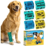 Funny Vet Wrap for Dogs, 2-inch Self-Adhesive Bandage Tape, 6 Pack Boys