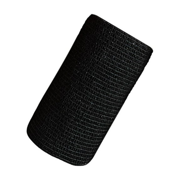 Vet Wrap for Horses 4 inch x 5 Yards Non Woven Breathable Horse Leg Tape Self (black)