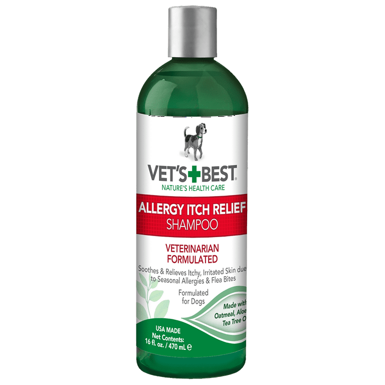 Vet&rsquo;s Best Allergy Itch Relief Dog Shampoo, Cleans and Relieves 