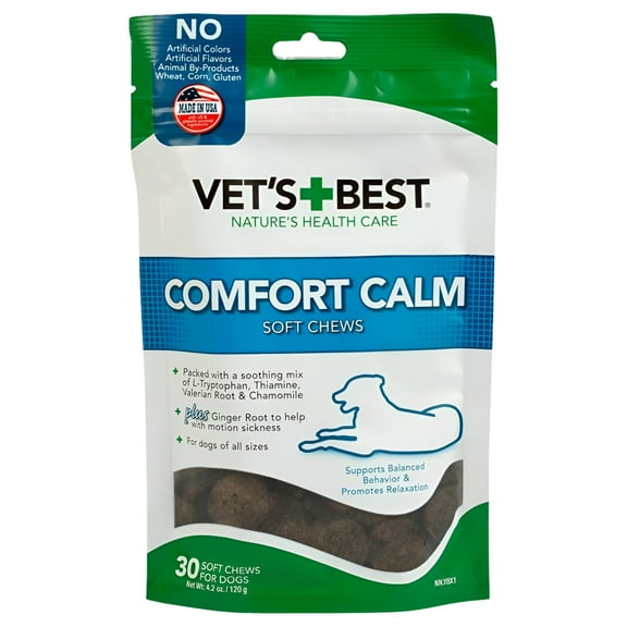 Vet's Best Calming Soft Chew Supplements for Dogs 4.2 oz