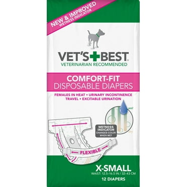 Simple Solution Disposable Dog Diapers for Female Dogs | Super ...