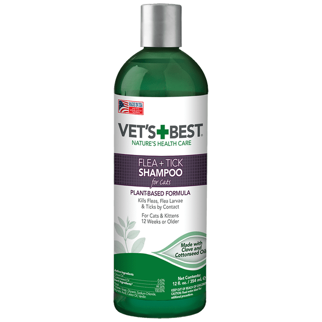 Vet's Best Flea & Tick Shampoo for Cats - Walmart.com