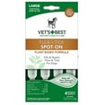 thumbnail image 1 of Vet's Best Flea and Tick Spot-on Drops, Topical Flea and Tick Prevention for Dogs - Plant-Based Formula - Certified Natural Oils - For Large Dogs - 4 Month Supply, 1 of 8
