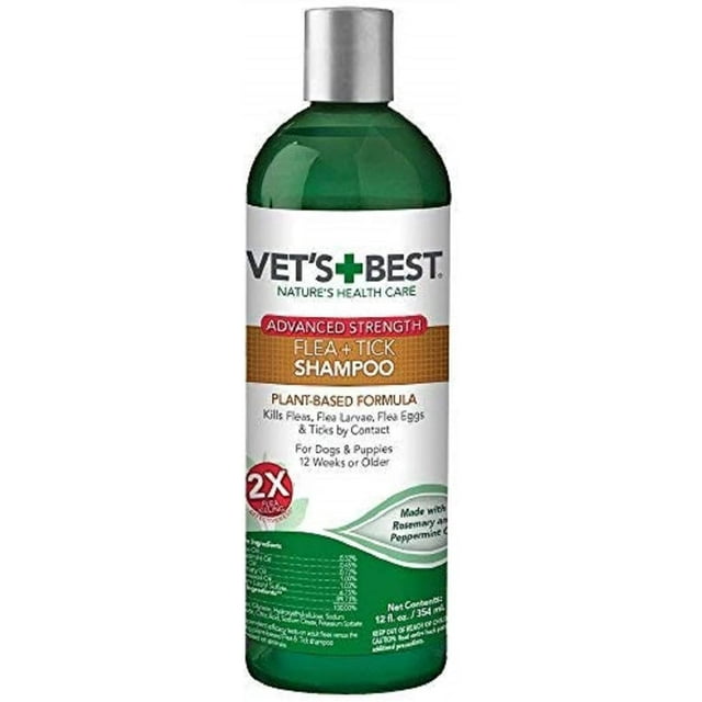 Vet’s Best Flea and Tick Advanced Strength Dog Shampoo Flea Treatment