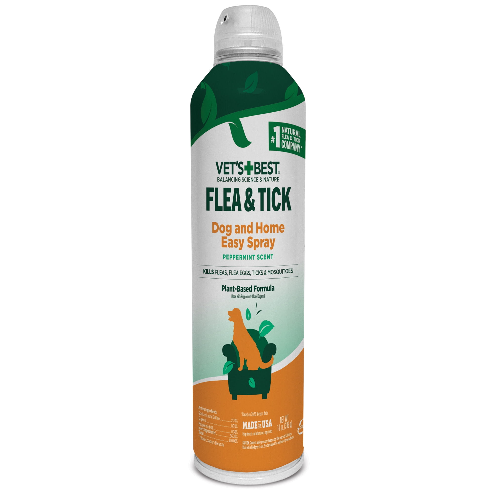 Vet s Best Flea and Tick Easy Spray for Dogs 14oz. Walmart