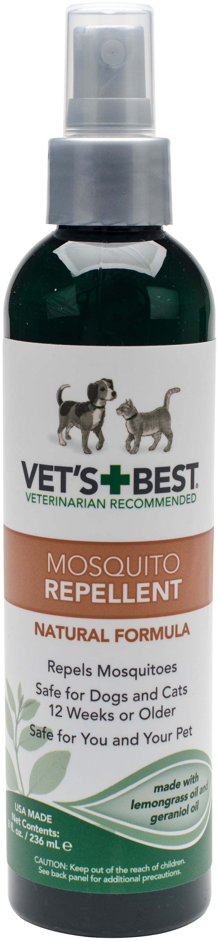 Vet's Best Mosquito Repellent for Dogs and Cats, 8 oz