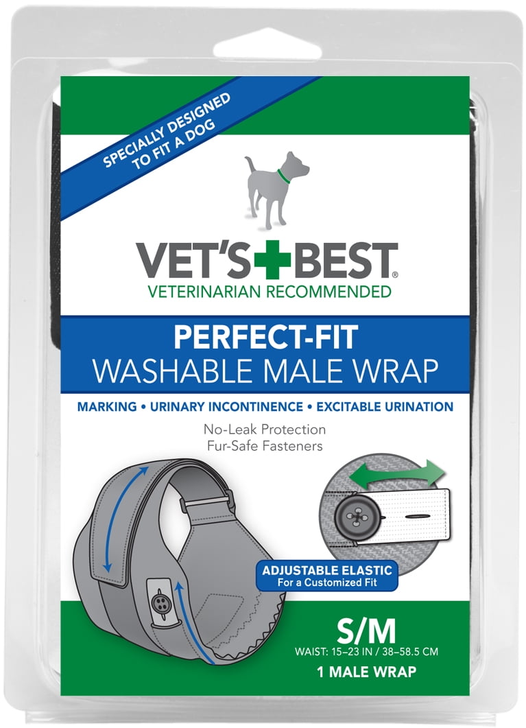 Vet's Best Washable Male Dog Diapers Small/Medium 1 Reusable Dog
