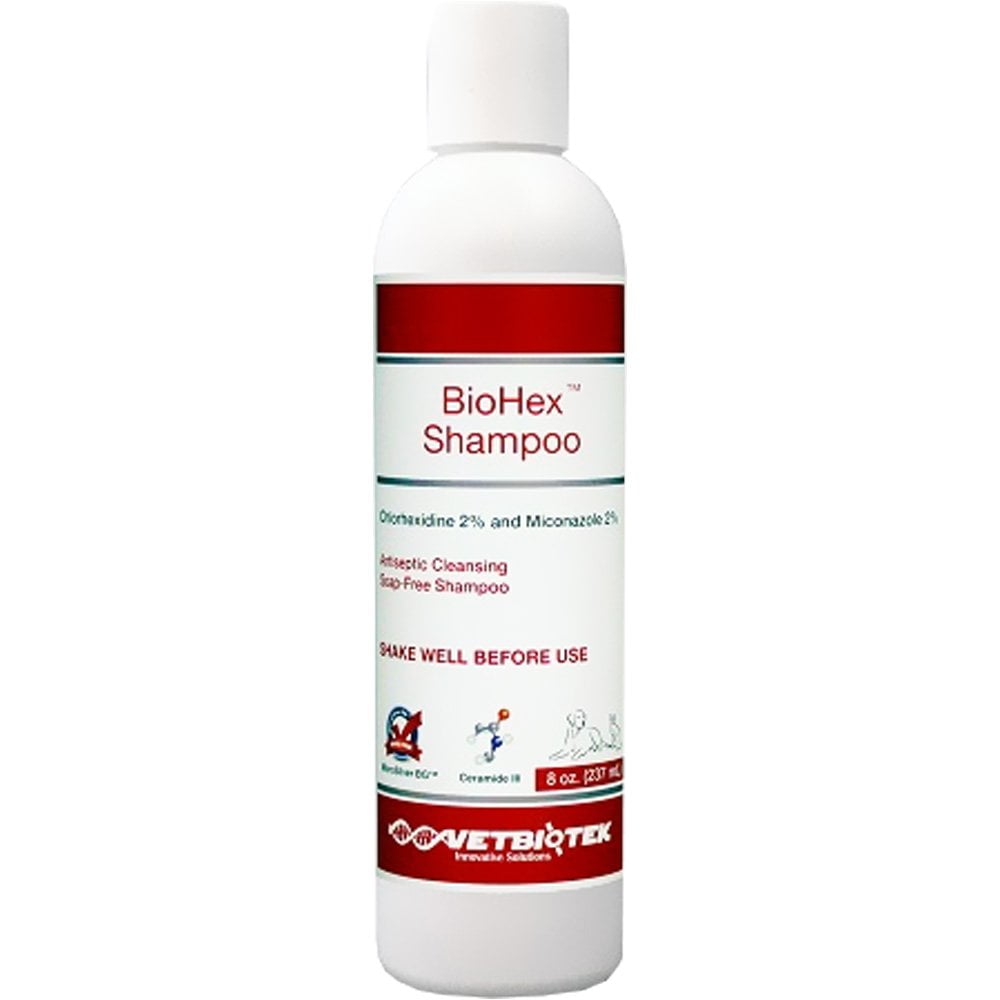 VetBioTek BioHex Chlorhexidine and MicroSilver Shampoo for Skin