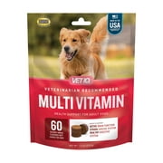 VetIQ Multi Vitamin Supplement for Dogs, Hickory Smoke Flavored Soft Chews, 7.4 oz, 60 Count