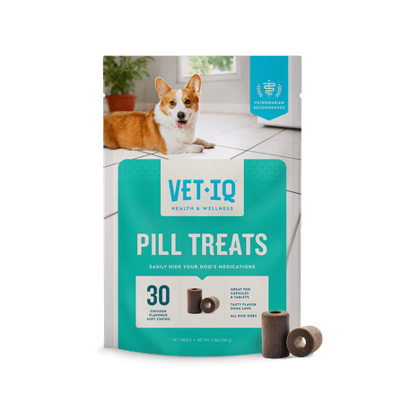 VetIQ Pill Treats Chicken Flavored Soft Chews, 5.8 oz, 30 Count