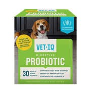 VetIQ Probiotic Dog Supplement for Digestive Health, Powder Supplement, 30 Packets