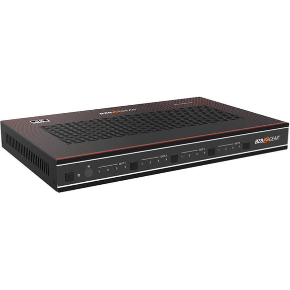 Vetech Enterprise BG-MVS4X4-4KL 4 x 4 in. 4K UHD HDMI Video Wall Processor & Seamless Matrix Switcher, Black