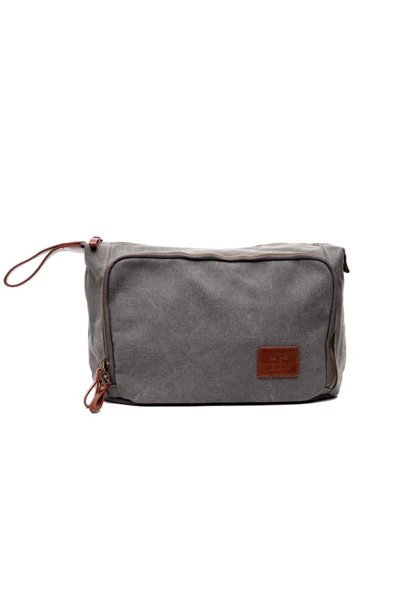 Messner Vintage Canvas Toiletry Bag for Men, Waterproof Canvas Dopp Kit