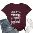 thumbnail image 1 of Vetement Femme ete 2025 Women's Casual Fashion Letter Printed Round Neck Pullover Short Sleeve T Shirt Women Plain Long Sleeve Shirts Long The Shirt Athletic Women Loose T Shirts Compression XL, 1 of 2