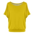 thumbnail image 1 of Vetement Femme ete 2025 Women's Oversized T Shirt With Batwing Sleeves Short Sleeve Tops Shirts Long Sleeved Fashion Shirt Women Stretch Tee Athletic Top Women Layering Long Sleeve Dry Tech XXL, 1 of 4