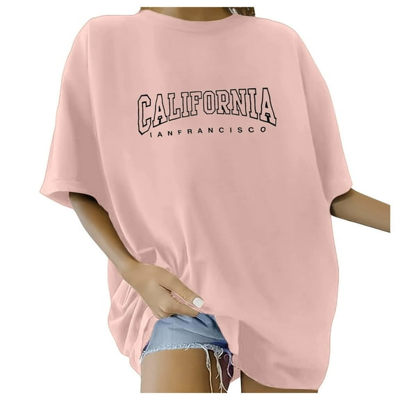 Vetement Femme ete 2025 Women's Oversized T Shirts V Neck Striped Tees Summer Half Sleeve Casual Comfy Cozy Tunic Tops Plus Size Loose Fit Top Women Spandex T Shirts for Women Tops Loose Woman XL