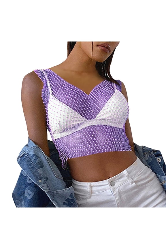 Vetement Femme ete 2025 Women's Sexy Rhinestone Mesh Tank Tops See Through Crop Top Womens Thick Long Sleeve Shirt Workout Top for Women Long Sleeve Exercise Tops Woman Tee Tee Shirt Large M