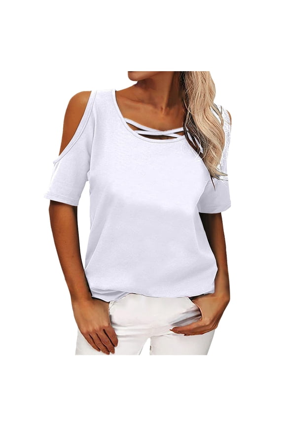 Vetement Femme ete 2025 Womens Casual T Shirts V Neck Striped Short Sleeve Color Block Tops Woman Shirts Summer Womens Compression Oversized Tee Shirt Stripe Tee Shirt Women Workout Women Tan M