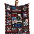 thumbnail image 1 of Veteran Blanket Gifts for Men, Vietnam Veteran Gifts, Army Navy Military Blankets for Veterans, Navy/Army/Air Force Veteran Gifts, Military Retirement Gifts, Patriotic Throw Blanket 80"x60", 1 of 5