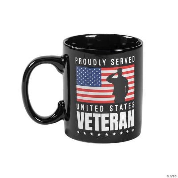 Veteran Coffee Plastic Mug, Party & Gift, Home Decor, 1 Piece