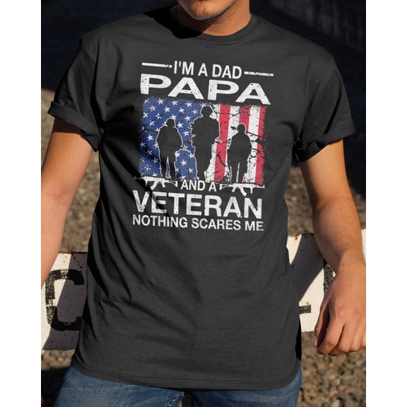 Veteran Dad Papa Tshirt, Dad Tshirt, Gift For Dad Papa, Papa Tshirt, Father Days Gift, Gift For Veteran