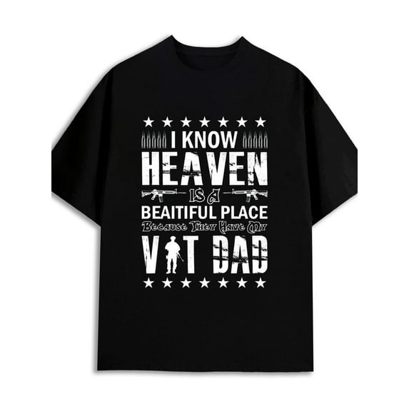 Veteran Dad T-Shirt 180G 100% Cotton 180G 100% Cotton men's graphic gifts pack black Basic Unisex Shirt Cotton tshirts Original Unisex Shirt Short Sleeve tshirts new years gifts
