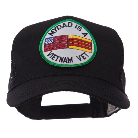 Veteran Embroidered Military Patched Mesh Cap - My Dad OSFM