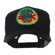 Veteran Embroidered Military Patched Mesh Cap - Rep OSFM