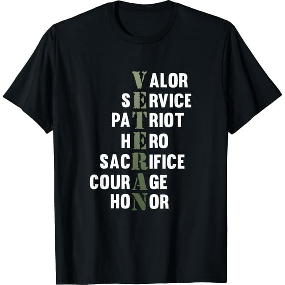Veteran Facts Happy Veterans Day Support Graphic T-Shirt