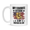 thumbnail image 1 of Veteran Gift Mug, My Favorite Veteran Is My Brother In Law, 11oz or 15oz Ceramic Coffee Cup Gift for Brother In Law, 1 of 7