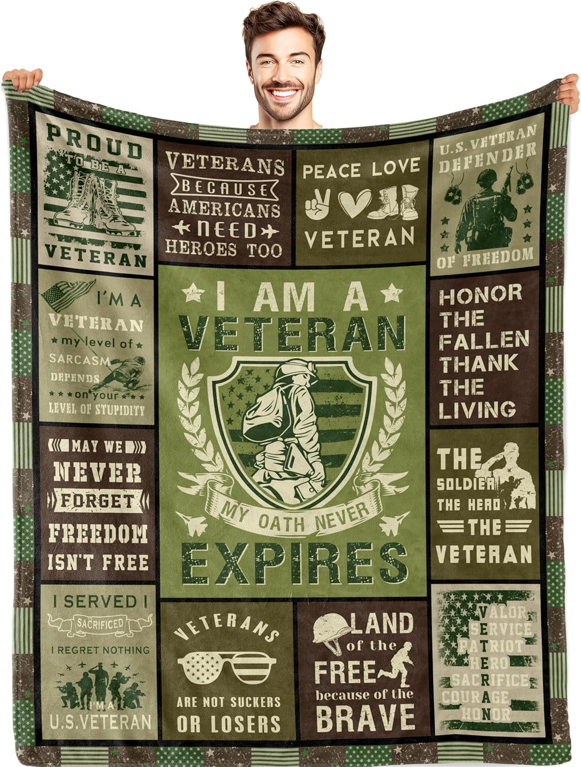 Veteran Gifts Blanket, Gifts for Veterans, Vietnam Veteran Gifts ...