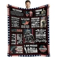thumbnail image 1 of Veteran Gifts, Veteran Gifts for Men, Veteran Fathers Gifts, Vietnam Veteran Gifts Blanket, Navy/Army/Air Force Veteran Gifts, Gifts for Veterans, Hard Head Veterans Blanket 60"x50", 1 of 5