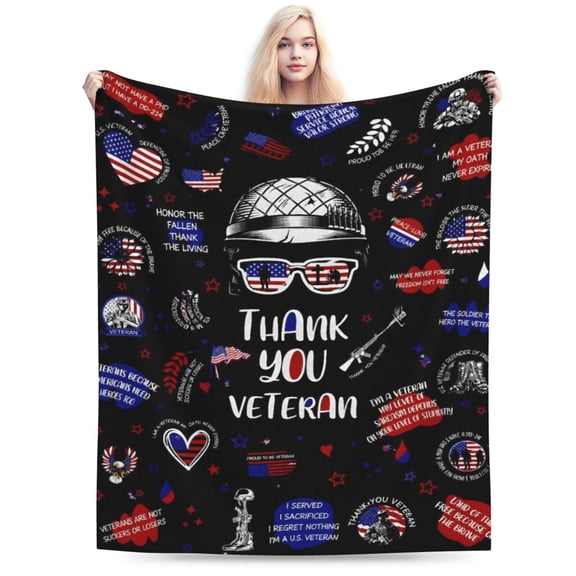 Veteran Gifts for Men, Vietnam Veteran Gifts, Gift for Veterans, Veterans Day Gift for Men Him Dad, Army Blanket 50x40