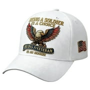 Veteran Hats for Men,Baseball Cap,U.S. Army 250th Anniversary Baseball Cap, Embroidered Military Cap, Adjustable Veterans Cap, Dedicated to Patriotic AmericansWhite